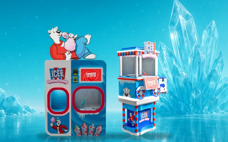 Sweet Robo and ICEE® Bring America’s Most Iconic Frozen Beverage Brand to Automated Cotton Candy