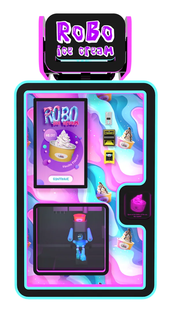 Sweet Robo Robo Ice Cream vending machine